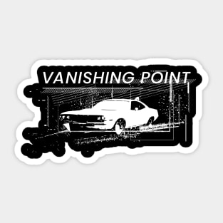 retro car Vanishing Point Sticker